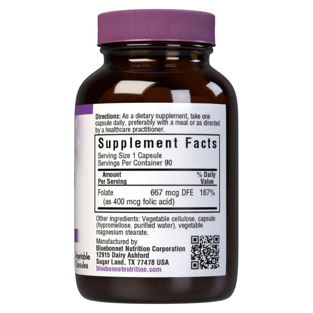 Bluebonnet Nutrition Acid Folik 400 mg - 90 Kapsula Bimore