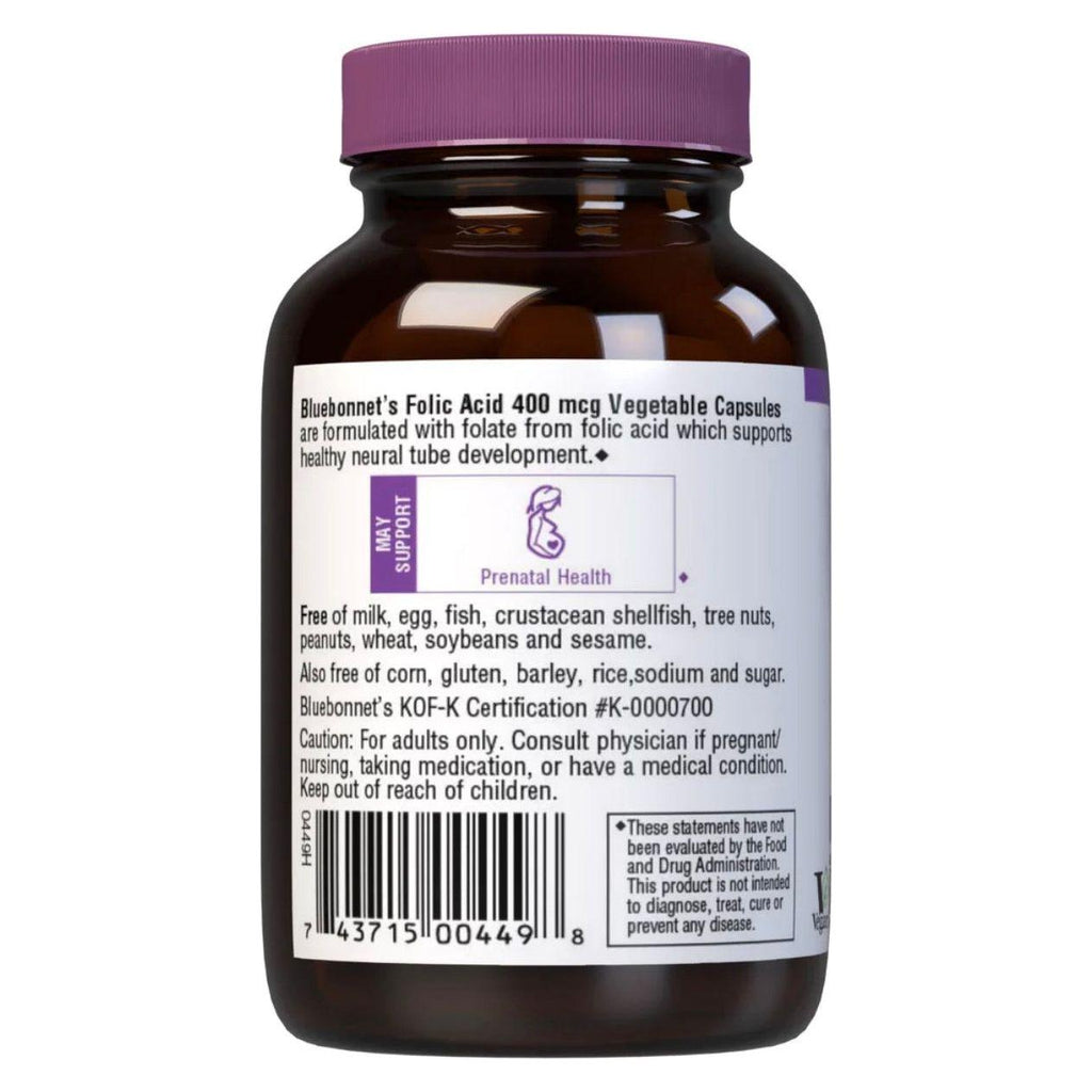 Bluebonnet Nutrition Acid Folik 400 mg - 90 Kapsula Bimore