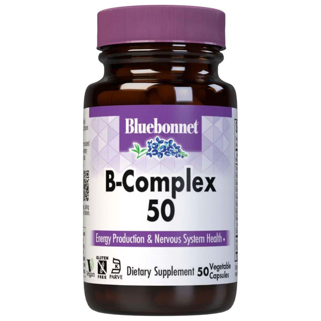Bluebonnet Nutrition - B-Komplex 50 Hochwirksam - 100 pflanzliche Kapseln