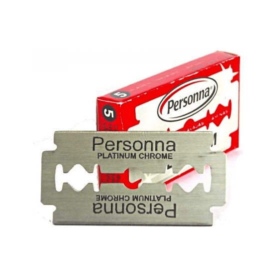 Personna Red Stainless Steel tehe rroje me dy presa - paketim me 5 copë