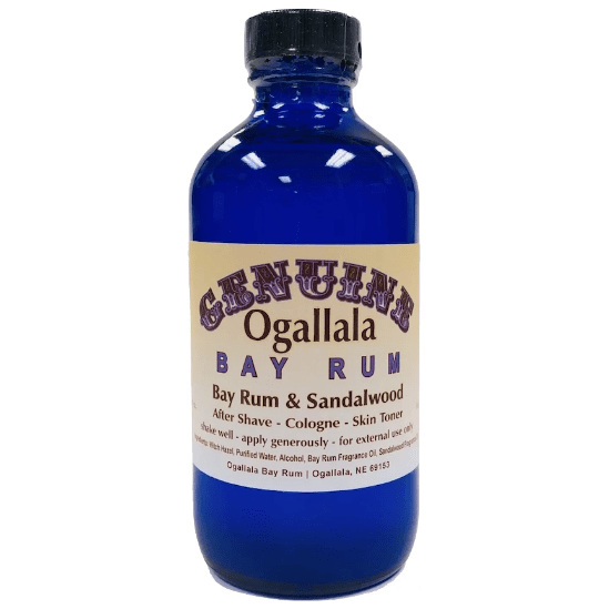 Ogallala Bay Rum & Sandalwood Pre Shave - After Shave - Hauttonikum 8 Oz