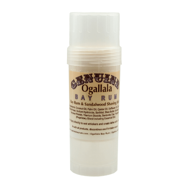 Ogallala Bay Rum & Sandalwood Rasierseifenstick 70g