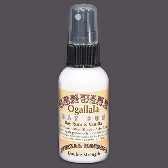 Ogallala Bay Rum & Vanilje Extra i Fortë Për Para Rroje - Pas Rroje - Tonik për Lëkurën 2 Oz
