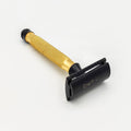 Dural Heavy Stroud Kopf Doppelkanten-Sicherheitsrasierer Golden/Schwarz + Etui