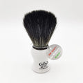 Omega Rasierpinsel weißer Griff 0196745 Hi-Brush Synthetikfaser