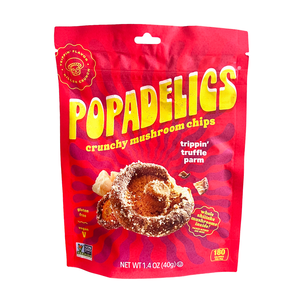 Popadelics Crunchy Mushroom Chips — Trippin' Truffle Parm | 6-Pack