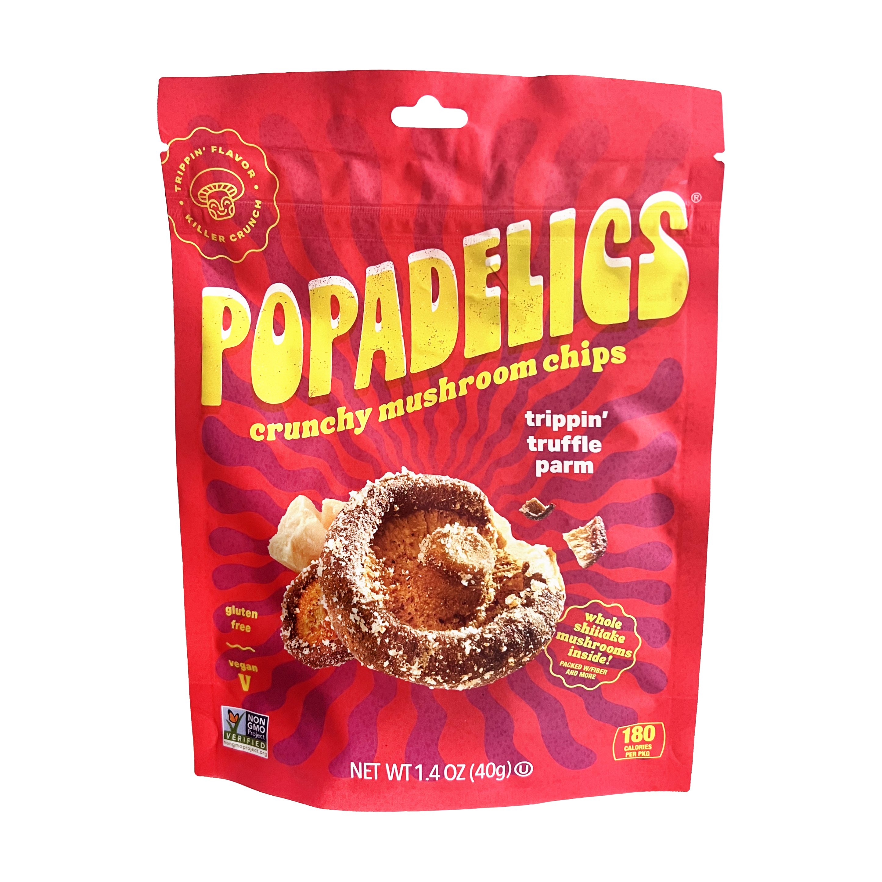 Popadelics Crunchy Mushroom Chips — Trippin' Truffle Parm | 6-Pack