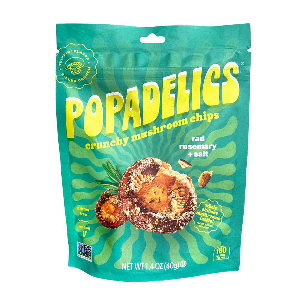 Popadelics Crunchy Mushroom Chips — Rad Rosemary + Salt | 6-Pack