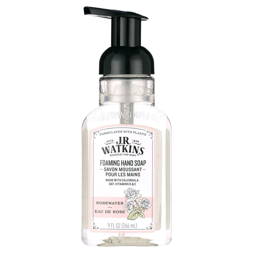 J.R. Watkins Sapun me Shkumë Rosewater për Duar 9 oz