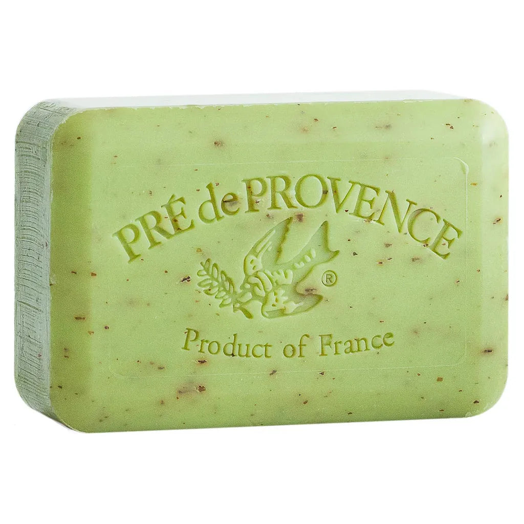 Sapuni i pasur me gjalpë Shea, me erë Lime Zest, Pre De Provence, madhësi udhëtimi 25g