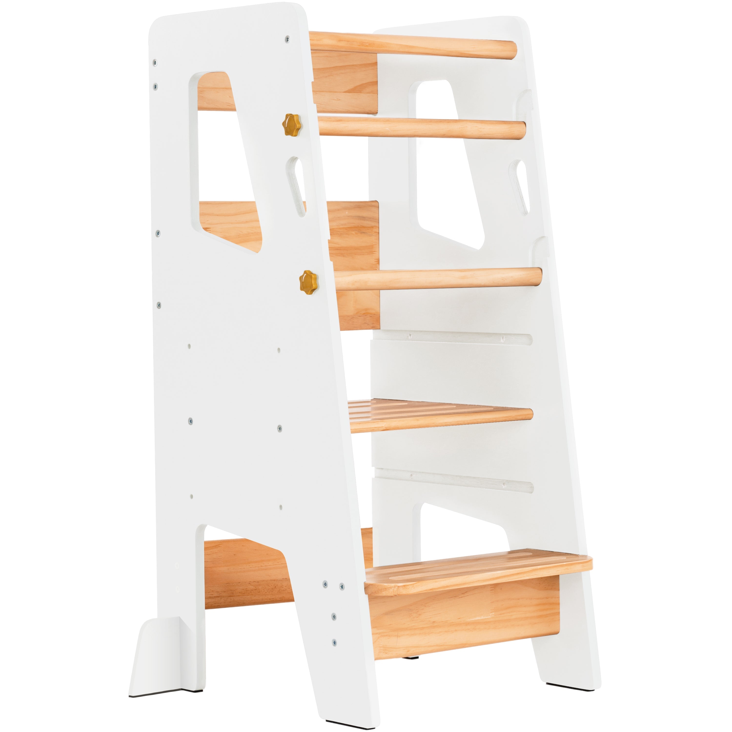 Adjustable Toddler Kitchen Tower with Safety Bars