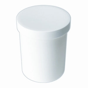 Kunststoffsalbentiegel mit geformten weißen Kappen (12 x 0,5 oz)