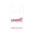 Leader Plastik-T-Shirt-Tragetaschen, 12" x 7" x 23", Großpackung mit 1.000 Stück