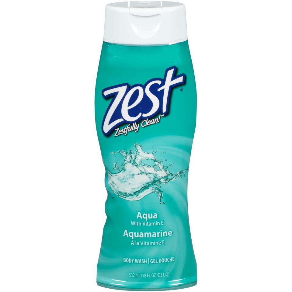 Zest Aqua Erfrischendes Duschgel mit Vitamin E, 532 ml