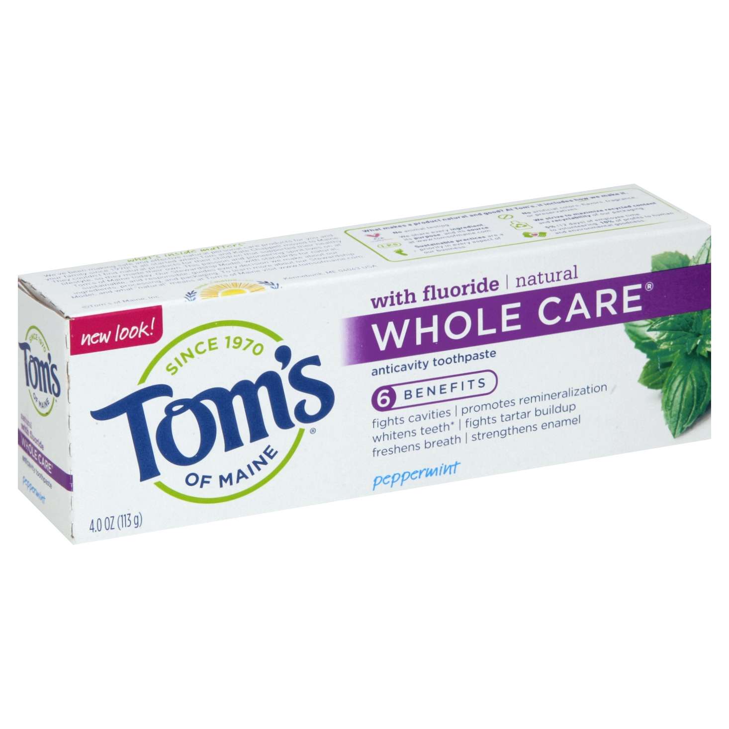 Tom's of Maine Whole Care Pastë Dhëmbësh Natyrale Nenexhik, 113 g