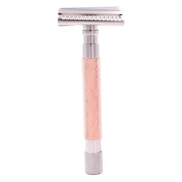 Parker 55SL-RG Rose Gold Semi Slant dreiteiliger Rasierhobel