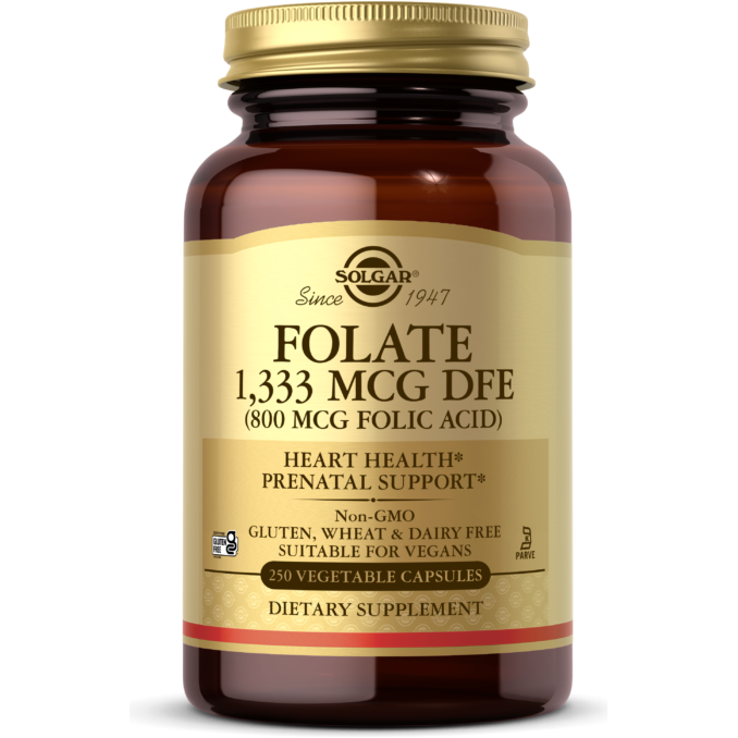 Solgar Folat 800 mcg Folsäure 250 Tabletten