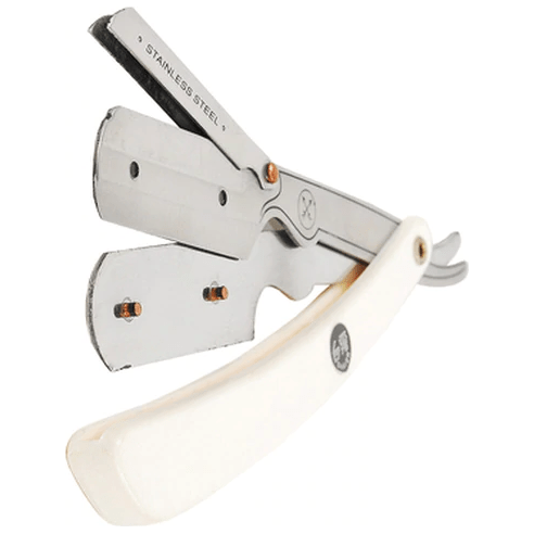 Parker SRW 34R Rasiermesser mit weißem Kunstharzgriff