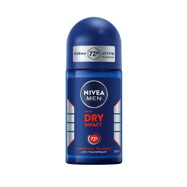 Nivea Men Dry Impact Roll-On Kundër Djersës 72 orë Mbrojtje Ekstreme 50 ml