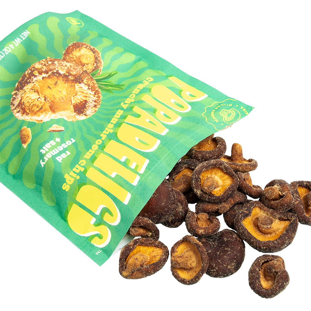 Popadelics Crunchy Mushroom Chips — Rad Rosemary + Salt | 6-Pack