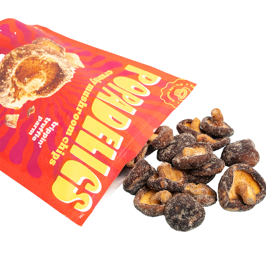 Popadelics Crunchy Mushroom Chips — Trippin' Truffle Parm | 6-Pack