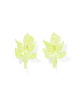 Flora Statement Earrings - Honeydew