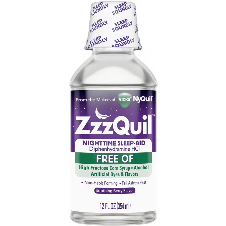 ZzzQuil Ndihmës për Gjumë Pa Alkool Shije Mango Manjollë Lëng 355 ml