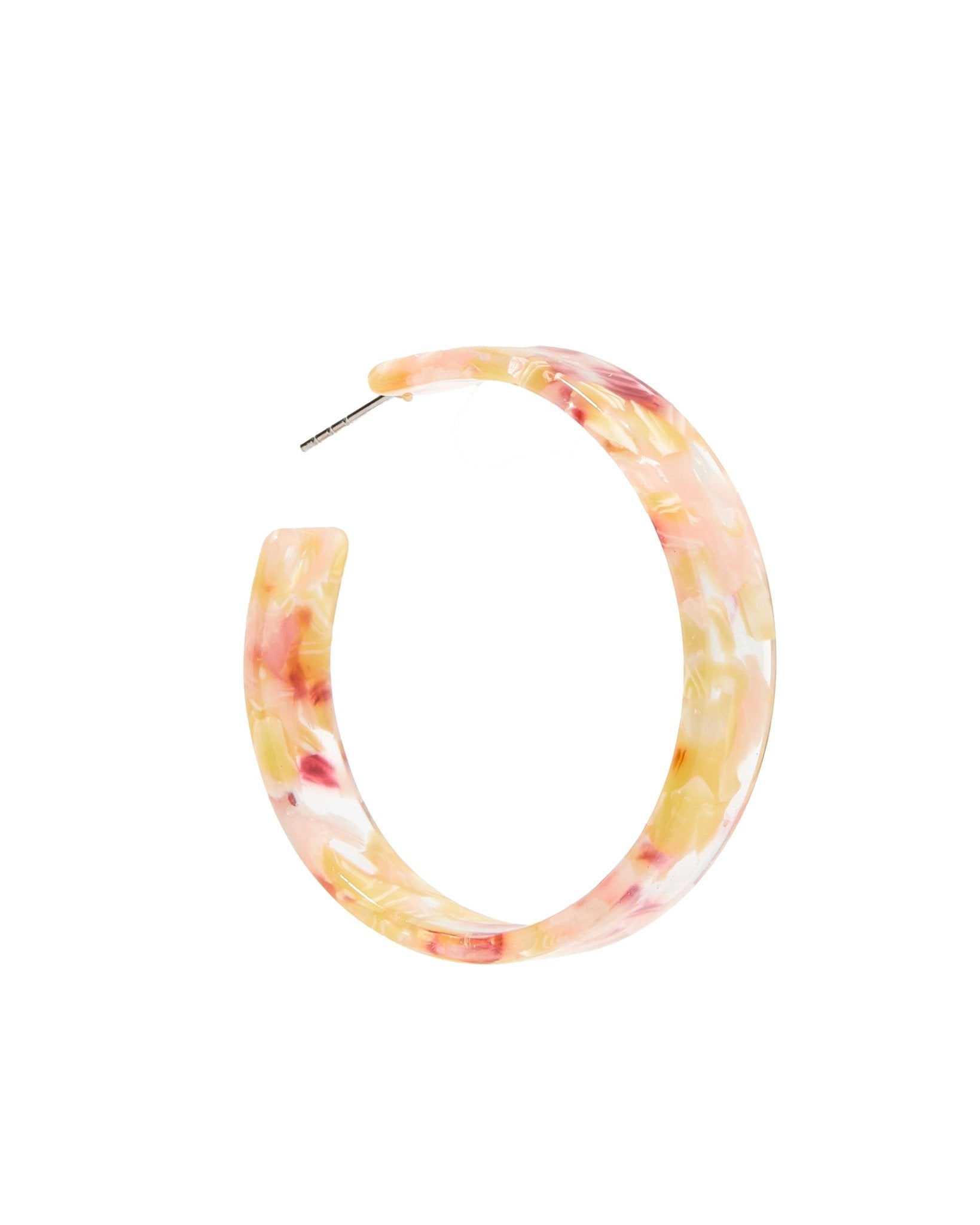 Ashley Medium Hoop Earrings - Autumn Bouquet