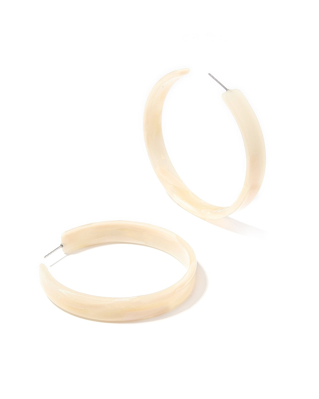 Ashley Medium Hoop Earrings  - Champagne Sparkle
