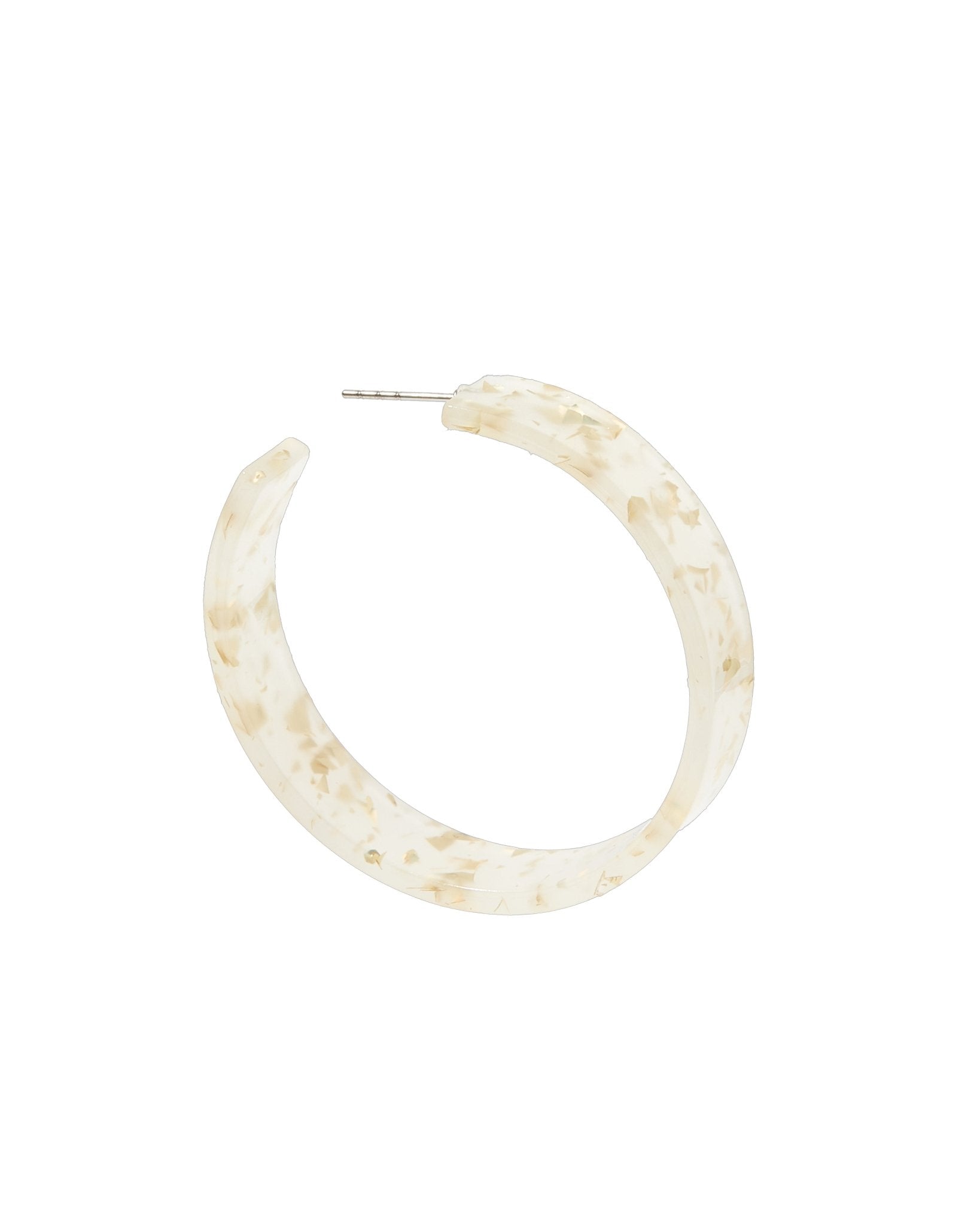 Ashley Medium Hoop Earrings - Gold Confetti