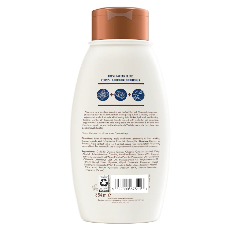 Aveeno Beruhigende Spülung für die Kopfhaut, mit frischen grünen Pflanzen, 354 ml