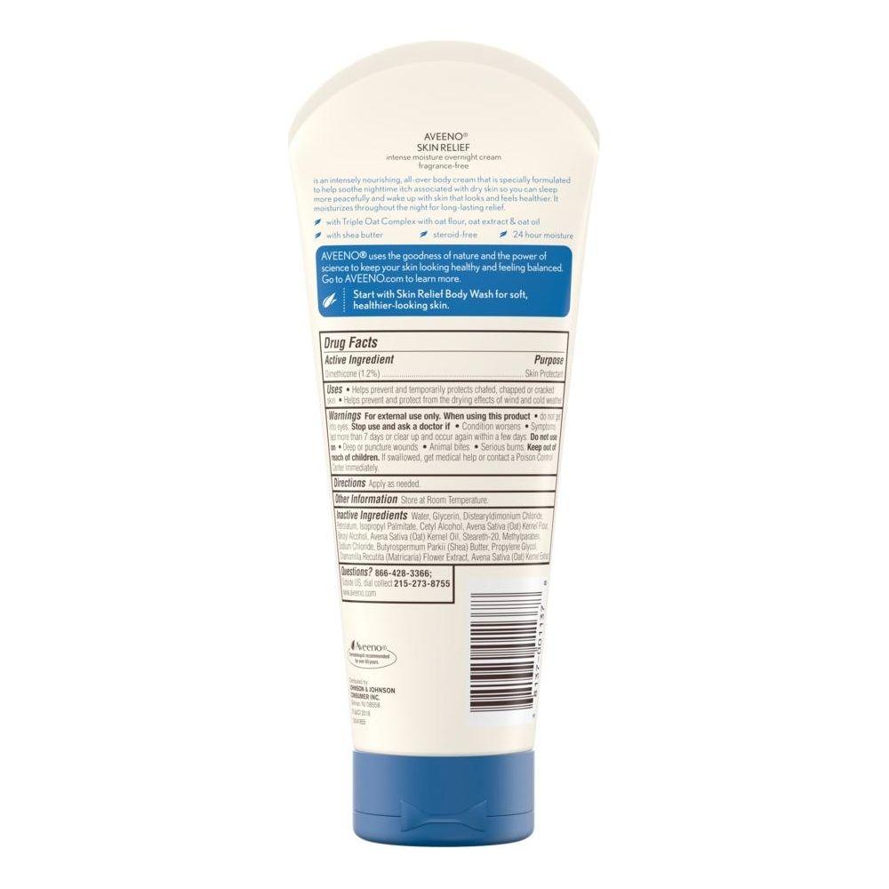 Aveeno Active Naturals Krem Nxjerrës për Lëkurën Gjatë Natës, Hidratim Intensiv, 7.3 fl oz