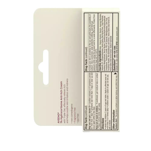 Aveeno Krem kundër kruajtjes me 1% hidrokortizon, Tub 28.3g.