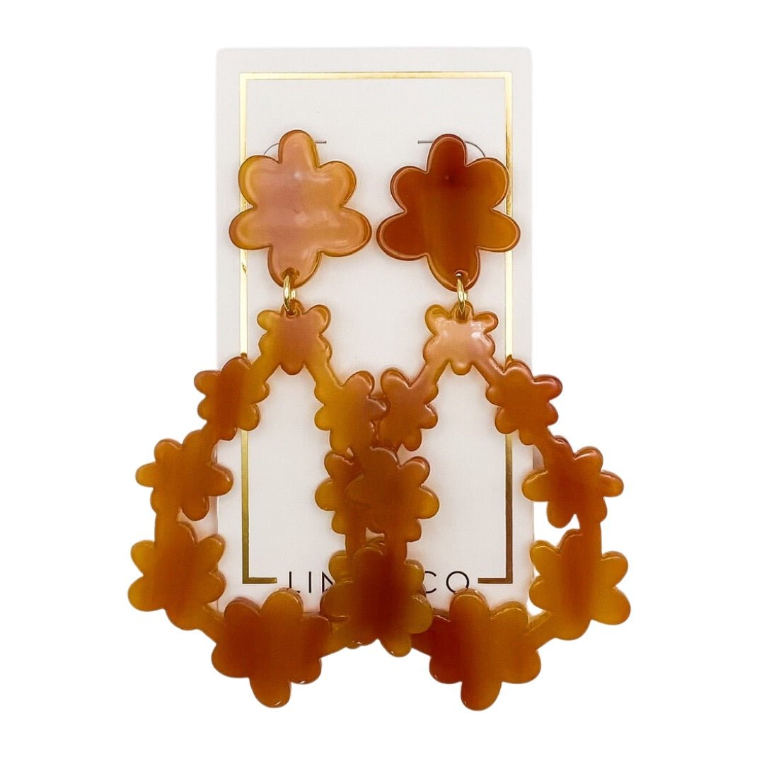 Bianca Statement Earrings - Honey