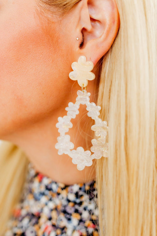 Bianca Statement Earrings - Milky Way