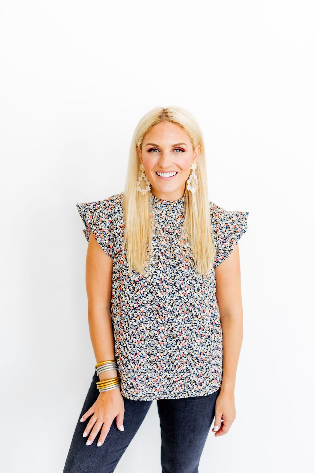 Bianca Statement Earrings - Milky Way