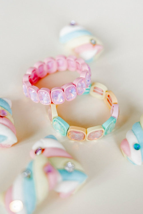 Bracelet - Candy Gem Pastel Rainbow