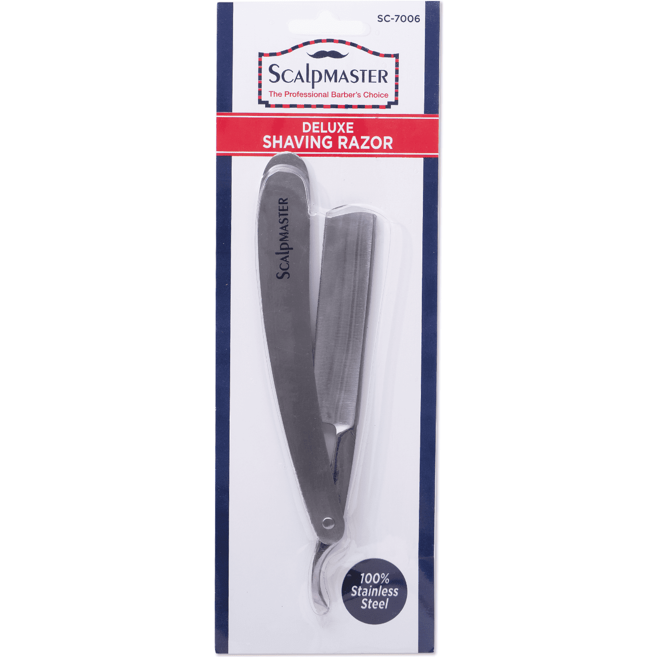 Scalpmaster Deluxe Rasierhobel aus Edelstahl SC-7006
