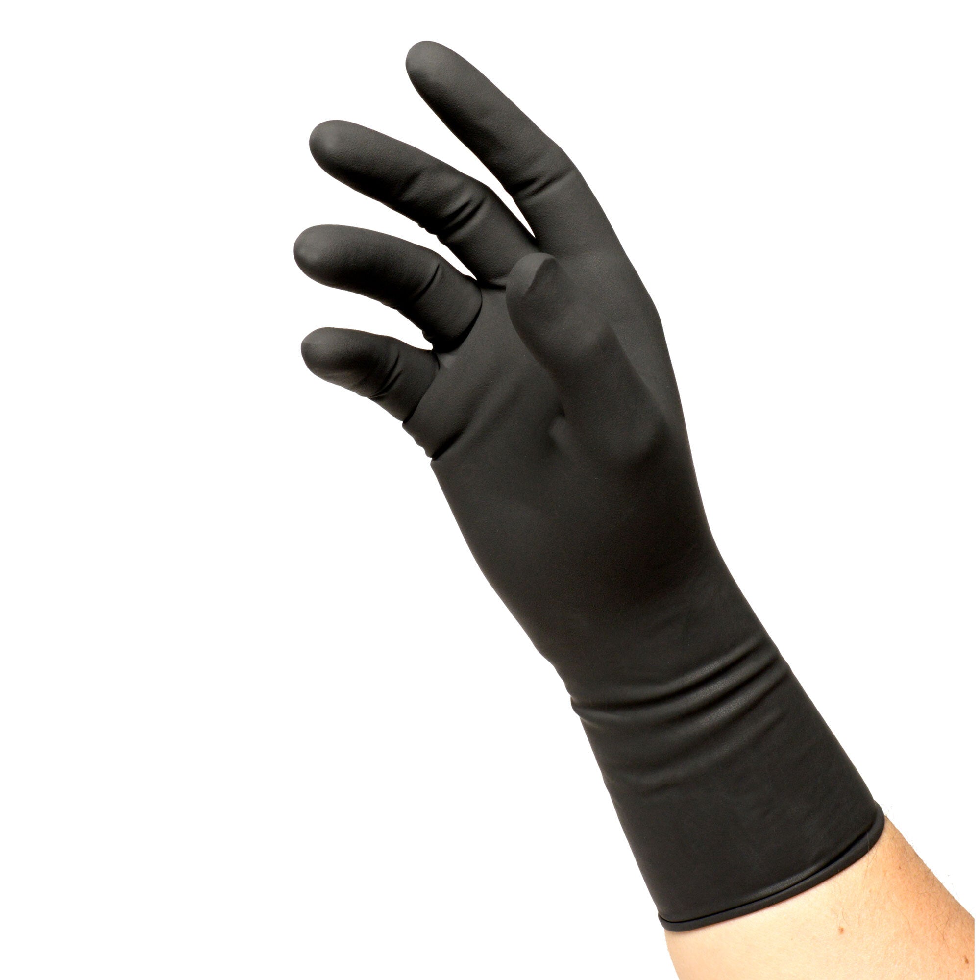 Color Me Fab Wiederverwendbare schwarze Latexhandschuhe