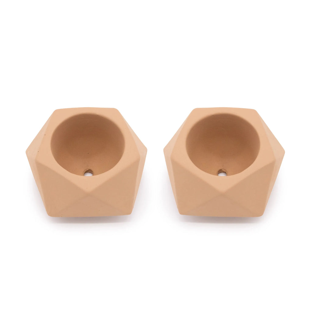 Concrete Mini Tilt Tabletop Planters (Set of 2)