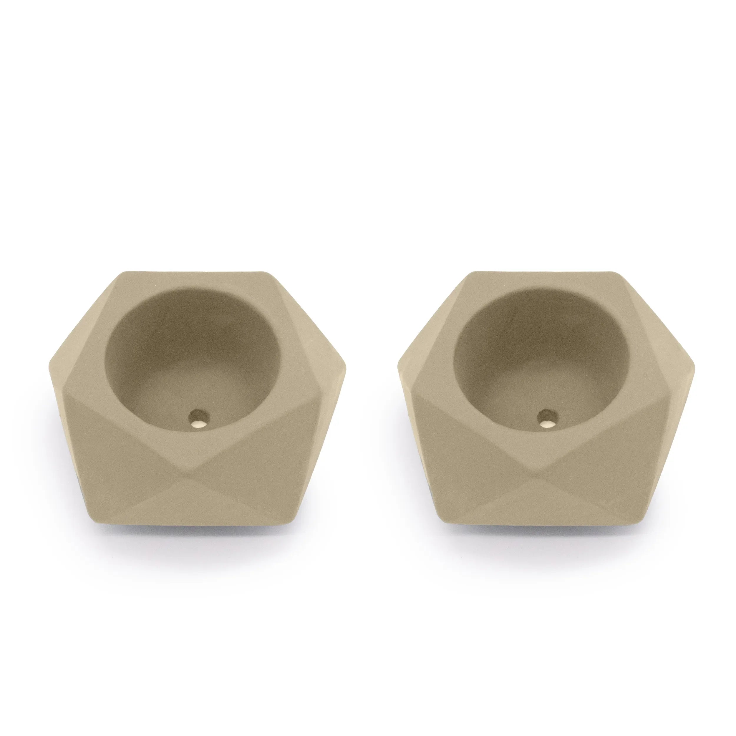 Concrete Mini Tilt Tabletop Planters (Set of 2)