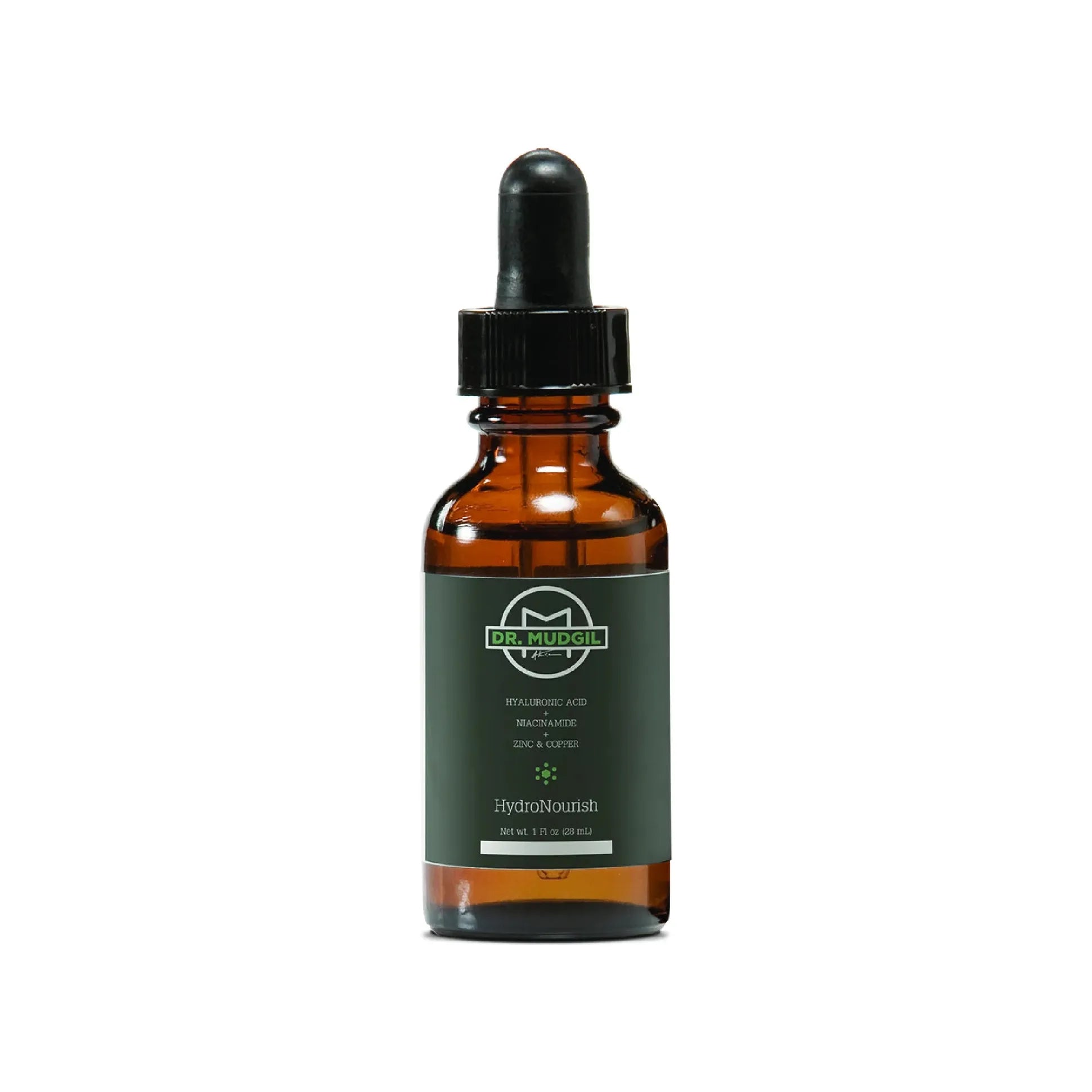 Wholly Kaw Dr. Mudgil HydroNourish mit Hyaluronsäure, Niacinamid, Zink & Kupfer, medizinischer, von Dermatologen zugelassener Feuchtigkeitsspender, 28ml