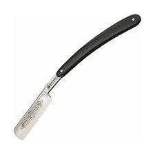 Dovo Best Quality 5/8" Vollhohl Karbonstahl Rasiermesser – Schwarzes Zelluloid