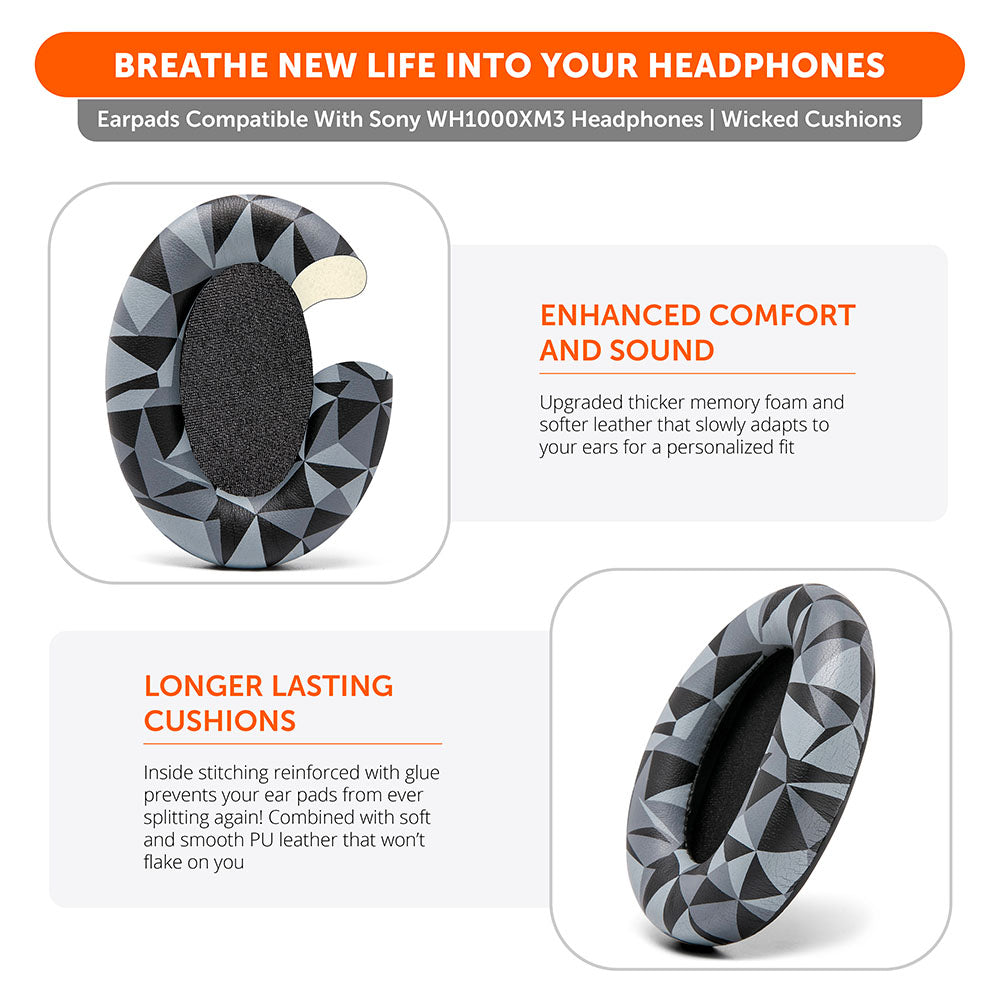 Jastëkë veshësh për kufjet Sony WH1000XM3 Over-Ear