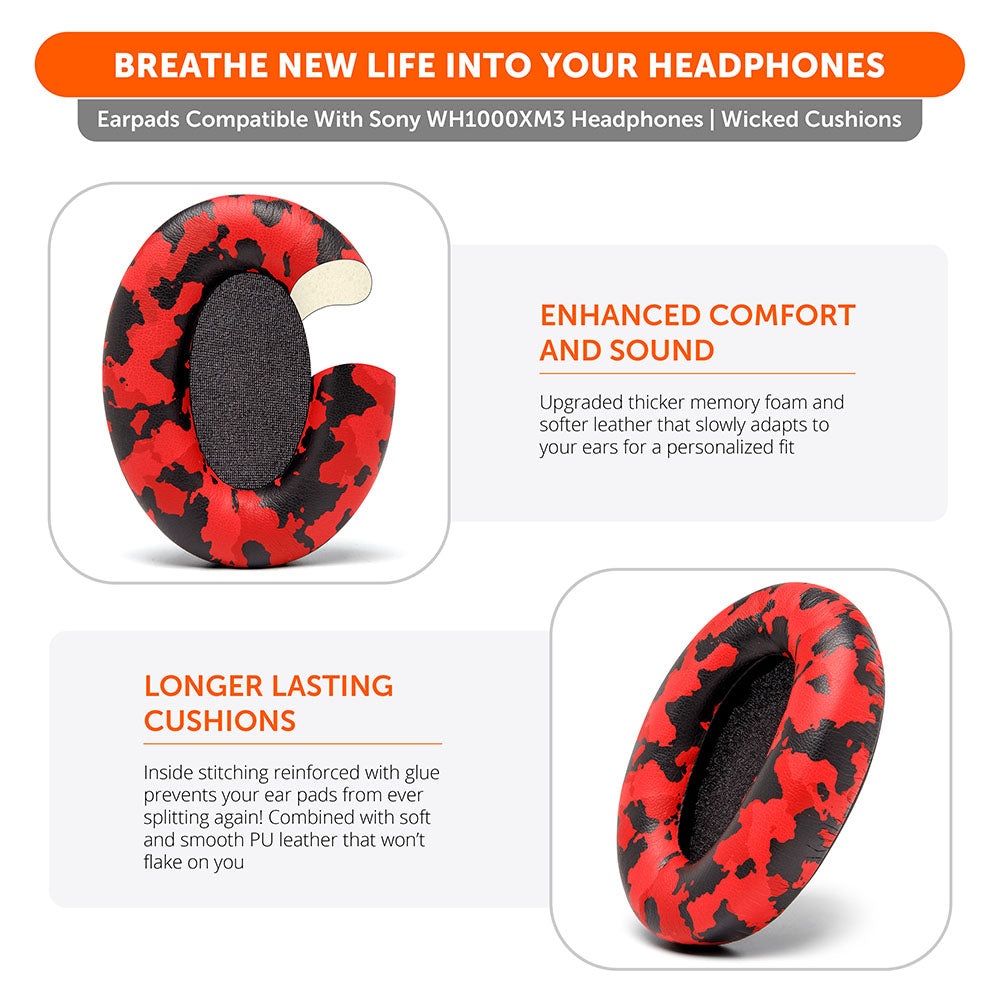 Jastëkë veshësh për kufjet Sony WH1000XM3 Over-Ear