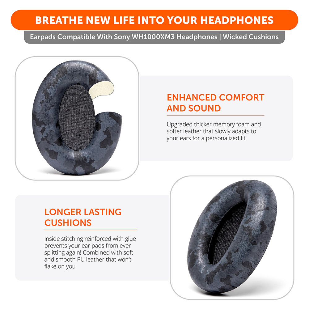 Jastëkë veshësh për kufjet Sony WH1000XM3 Over-Ear
