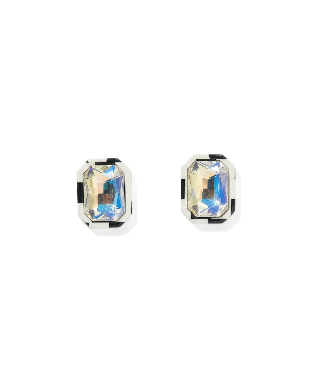 Eva Statement Earring - Black & White