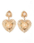 Fiona Statement Earrings - Pearl