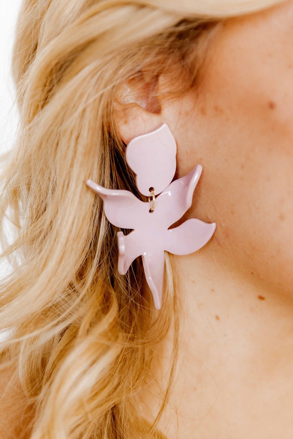 Flora Statement Earrings - Vintage Rose