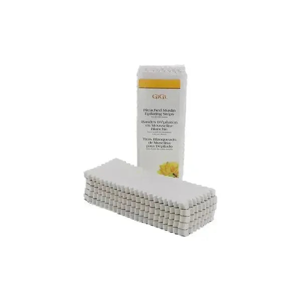 Gigi Gebleichte Mull-Enthaarungsstreifen Klein (1.75 x 4.5) 100 Streifen - 16 Oz
